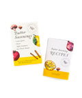 "Butter Seasonings 4-Flavor Spice Pack and Recipe Booklet with Lemon Garlic and Apple Cinnamon"