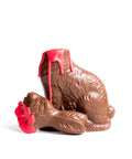 Headless Milk Chocolate Bunny Halloween Treat with Red Detailing