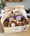 Luxurious Chocolate Kilimanjaro Gift Basket with 40-Piece Gourmet Assortment by Sugar Plum for Special Occasions and Gifting