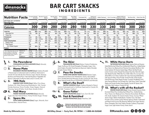 Bar Cart Snacks – Gourmet Snack Collection for Entertaining | 12 Vintage-Inspired Nut Blends