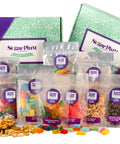 BYOB Snack Attack Box - Medium with 12 assorted snacks displayed in front of branded packaging.