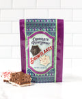 Chocolate Peppermint Snowflakes package with chocolate pretzel treats from the Wonderful Winter Chocolate Holiday Gift Collection.