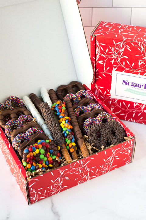 Sugar Plum Chocolate Covered Pretzels