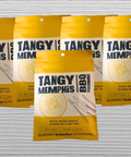 Five packs of Tangy Memphis BBQ Seasoning by Sugar Plum, ideal for enhancing pork ribs, pulled pork, and brisket flavors.