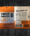 Sweet Kansas City BBQ Seasoning packaging with label and ingredients by Sugar Plum.