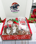 Kentucky Derby Chocolate & Nuts Box with Butter Pecans and Kentucky Bourbon Almonds, by Sugar Plum Chocolates.