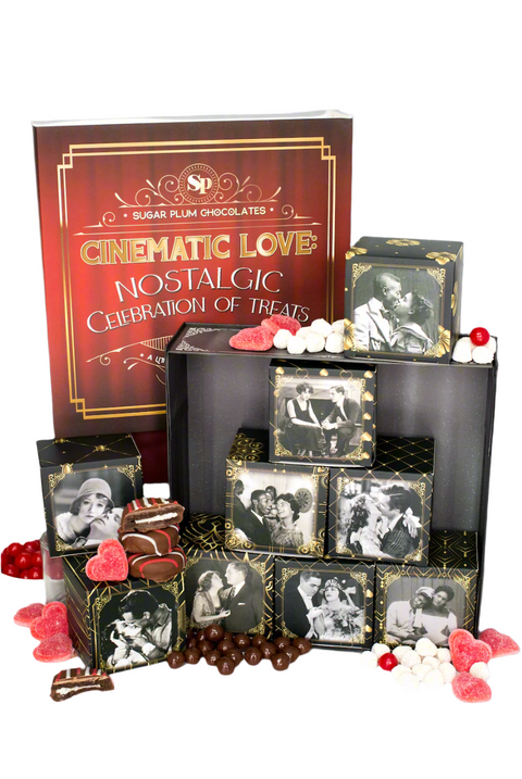 Cinematic Movie Night Gift Basket – Nostalgic Movie Boxes, Academy Awards Treats, Film-Themed Date Night Gift