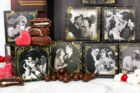 Cinematic Movie Night Gift Basket – Nostalgic Movie Boxes, Academy Awards Treats, Film-Themed Date Night Gift