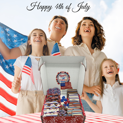 Chocolate 4th Of July Flag Lollipops 