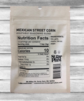 Sugar Plum Mexican Street Corn Vegetable Seasoning Pack with Nutrition Facts and Ingredients List