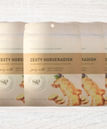 Zesty Horseradish Vegetable Seasoning 5 Pack with Lime & Thyme for Roasted Carrots, Potatoes, Steaks, and Beef Dishes